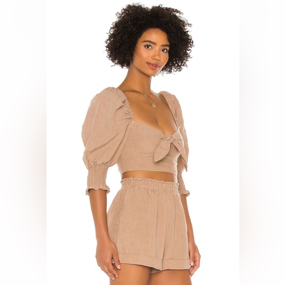 Majorelle Conway Top & Short Set - Beige - XS - Picture 2 of 6